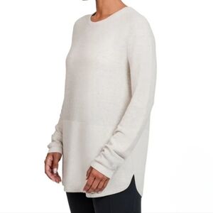 NWT Kersh Beige Long Sleeve Sweater Women's Small Knit Tunic Length